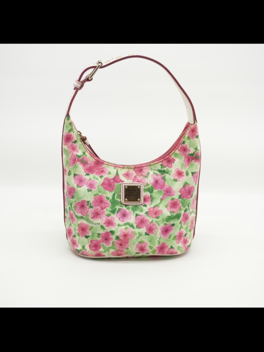 Dooney & Bourke Pink & Green Floral Shoulder Bag